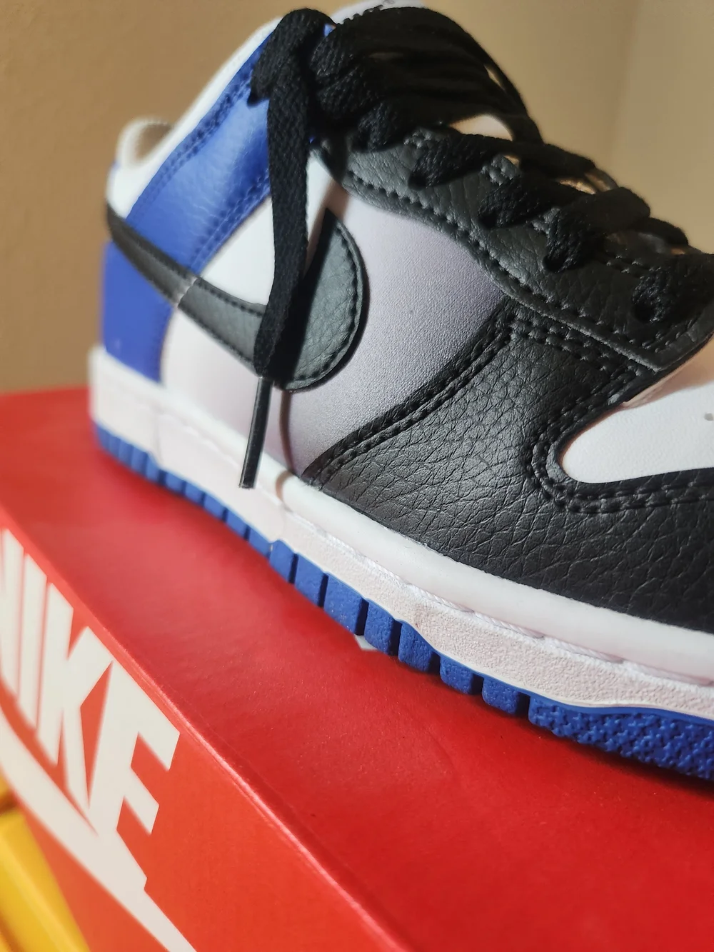 Nike Kids Low-Top Sneakers - Black White Blue